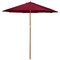 Northlight 8.5ft Outdoor Patio Market Umbrella with Wooden Pole, Burgundy